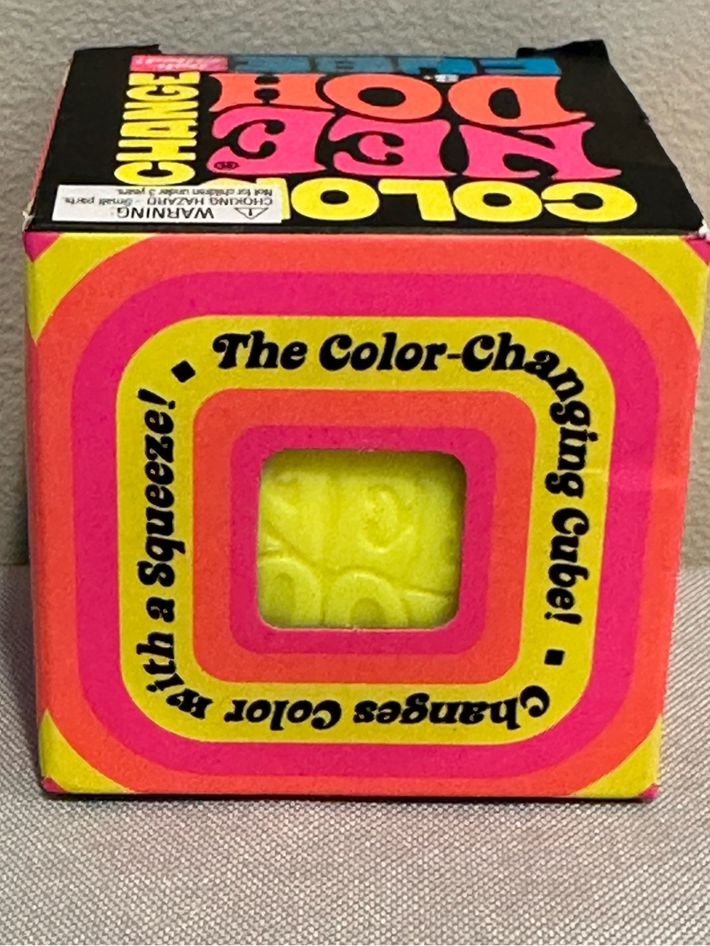 NeeDoh Color Change CUBE Squishy - NWT (One) Yellow